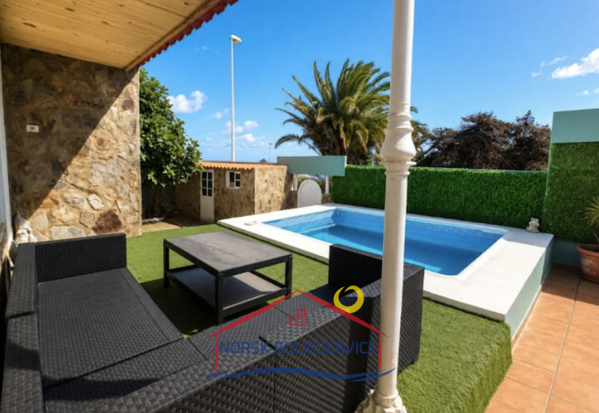 Se alquila vivienda independiente con amplio exterior y piscina en Telde, Gran Canaria